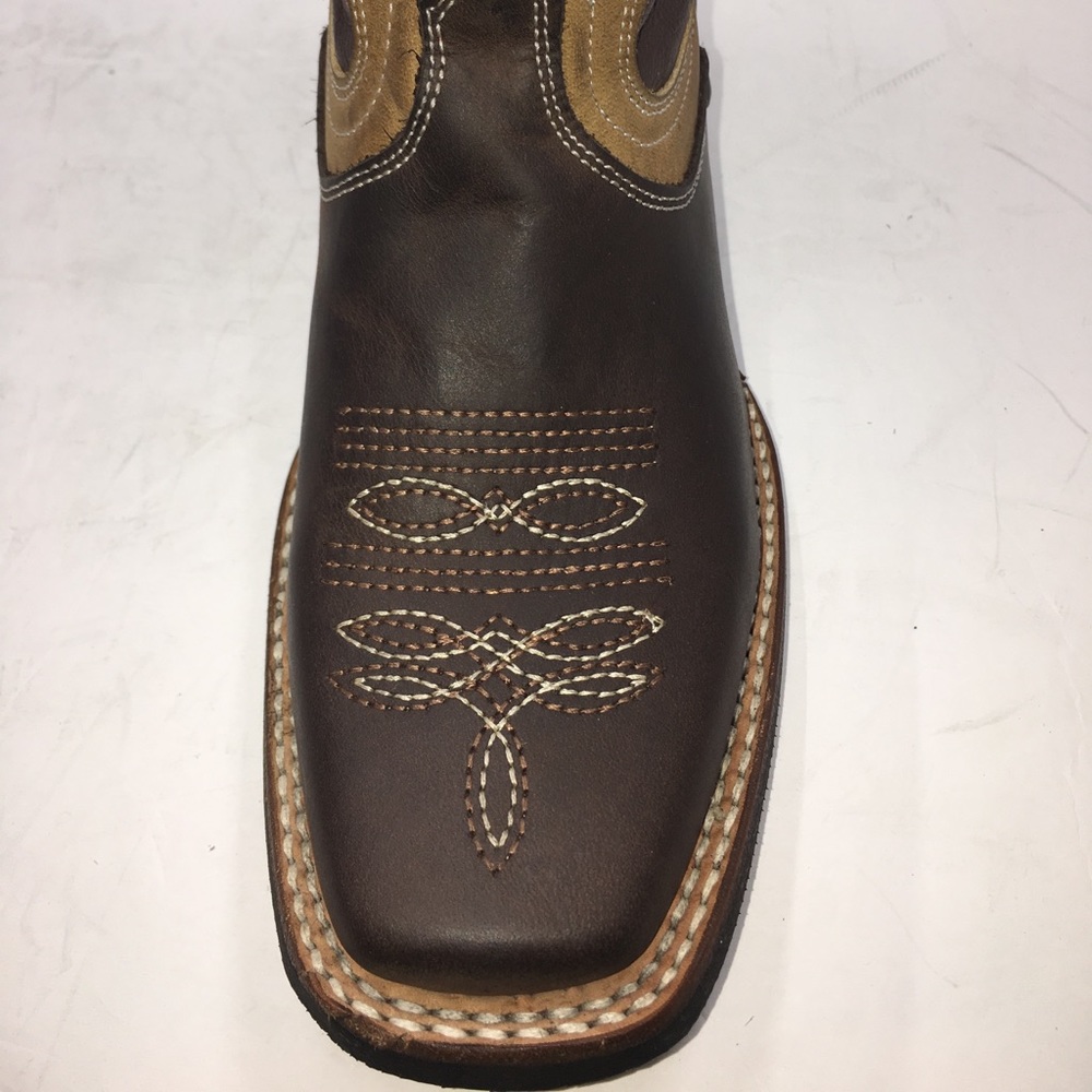 Women’s cowgirl Cowboy Western Rodeo Leather boots brown Bota Vaquera piel 940 - Picture 6 of 8